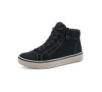 Tamaris Comfort baskets montantes femme à lacets avec fermeture éclair, Navy Suede, 41 EU