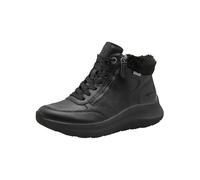 Tamaris Comfort baskets montantes femme avec fermeture éclair et fausse fourrure, Black, 40 EU