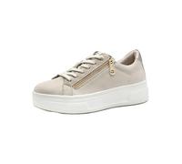 Tamaris Comfort Baskets Plateformes Femme avec Fermeture éclair Low Top, Beige Nubuk, 36 EU