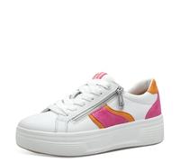 Tamaris Comfort baskets plateformes femme avec fermeture éclair low top, Fuchsia Comb, 38 EU