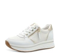 Tamaris Comfort baskets plateformes femme avec fermeture éclair sportives, White, 40 EU