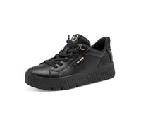 Tamaris Comfort baskets Step In femme cuir plates à enfiler Wide Fit, Black, 39 EU