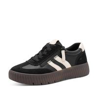 Tamaris Femme Comfort Damen Sneaker Low Basket, Noir/Comb, 36 EU