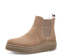 Tamaris Femme Comfort Chelsea doublée avec Semelle Chaude et Textile Botte Tendance, Camel, 39 EU