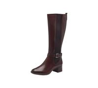 Tamaris Comfort bottes hautes femme à talon avec fermeture éclair élégantes, Chestnut, 36 EU