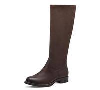 Tamaris Comfort bottes hautes femme sans talon avec fermeture éclair élégantes, Chestnut, 42 EU