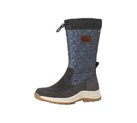 Tamaris Comfort bottes hiver femme sans talon doublées avec fermeture éclair confort fit, Graphite, 37 EU