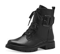 Tamaris Comfort bottines femme à lacets avec boucle automne, Black Nappa, 37 EU