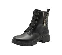 Tamaris Comfort bottines femme à lacets avec stretch, Black/Gold, 37 EU