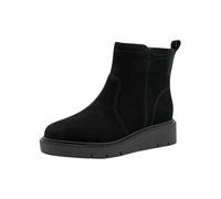 Tamaris Comfort bottines femme cuir avec fermeture éclair, Black Suede, 38 EU