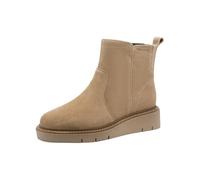 Tamaris Comfort bottines femme cuir avec fermeture éclair, Camel Suede, 39 EU