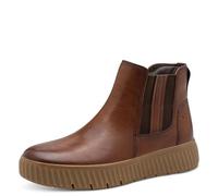 Tamaris Comfort bottines femme cuir avec fermeture éclair, Cognac Nappa, 39 EU
