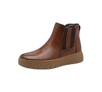 Tamaris Comfort bottines femme cuir avec fermeture éclair, Cognac Nappa, 42 EU