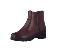 Tamaris Comfort bottines femme sans talon cuir tige basse confort fit, Bordeaux, 36 EU