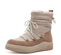 Tamaris Comfort bottines hiver femme à lacets doublées déperlantes, Beige, 37 EU