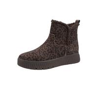 Tamaris Comfort bottines Step In femme cuir doublées, Dark Leopard, 38 EU