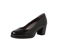 Tamaris Comfort escarpins femme cuir à talon bloc confort fit, Black, 40 EU