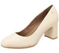 Tamaris Comfort escarpins femme cuir pointus confort fit, Ivory, 41 EU