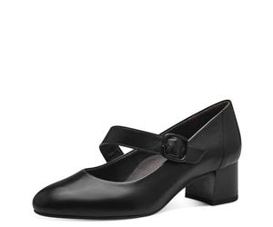 Tamaris Comfort Escarpins Mary Jane Femme Cuir à Bride, Schwarz, 38 EU