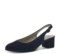 Tamaris Comfort escarpins slingback femme cuir élégants, Navy Suede, 38 EU
