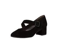 Tamaris Comfort Femme 8-84304-41 Komfortable Mehrweite Bequemschuh Verstellbarer Riemen Klassisch Alltagsschuhe Escarpins, Black Suede, 38 EU Large