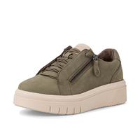 Tamaris Comfort Femmes 8-83717-41 Chaussure Confortable Multilargeur Confortable Athlétique Laces Élastique Fermeture éclair latérale Chaussures de Sport, Kaki, 36 EU Weit