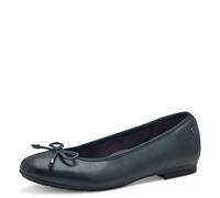 Tamaris Comfort Femmes Ballerines en Cuir avec Boucle, Bleu (Navy), 42 EU