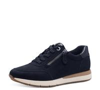 Tamaris Comfort Femmes Baskets Plates à Lacets avec Fermeture éclair, Bleu (Navy), 40 EU