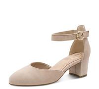 Tamaris Comfort Mary Jane Femme à Bride Cuir élégants, Beige, 36 EU