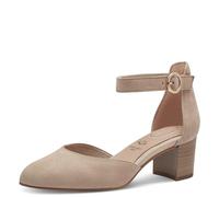 Tamaris Comfort Mary Jane Femme à Bride Cuir élégants, Beige, 37 EU