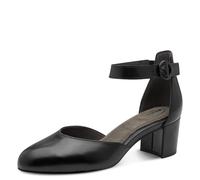 Tamaris Comfort Mary Jane Femme à Bride Cuir élégants, Black Nappa, 39 EU