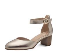 Tamaris Comfort Mary Jane Femme à Bride Cuir élégants, Lt Gold, 40 EU