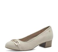 Tamaris Comfort Mary Jane femme cuir petit talon, Beige Suede, 37 EU