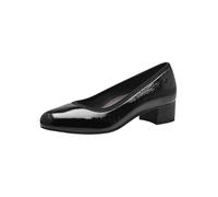 Tamaris Comfort Mary Jane Femme Cuir Petit Talon, Black Patent, 37 EU