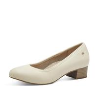 Tamaris Comfort Mary Jane Femme Cuir Petit Talon, Ivory, 37 EU