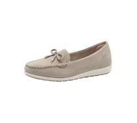 Tamaris Mocassins Comfort femme cuir avec nœud Beige suède Taille 41