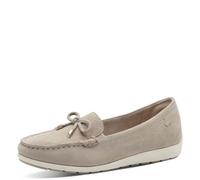 Tamaris Mocassins Comfort femme cuir avec nœud beige suède Taille 40