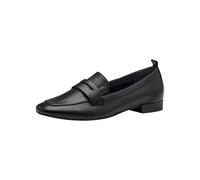 Tamaris Comfort Mocassins Femme Cuir à Talon Bloc, Black, 38 EU