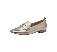 Tamaris Comfort Mocassins Femme Cuir à Talon Bloc, Lt Gold, 37 EU