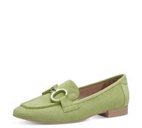 Tamaris Comfort Mocassins Femme Cuir à Talon Bloc, Lt Green, 40 EU