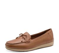 Tamaris Comfort mocassins femme cuir avec nœud, Cognac Nappa, 41 EU