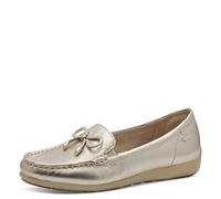 Tamaris Comfort mocassins femme cuir avec nœud, Lt Gold, 42 EU