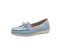 Tamaris Comfort mocassins femme cuir avec nœud, Sky Suede, 37 EU