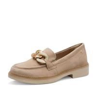 Tamaris Comfort mocassins femme cuir élégants, Beige Suede, 40 EU