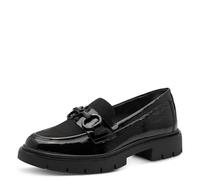 Tamaris Comfort mocassins femme cuir élégants, Black Comb, 39 EU
