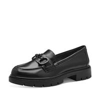 Tamaris Comfort mocassins femme cuir élégants, Black Nappa, 37 EU