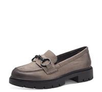 Tamaris Comfort mocassins femme cuir élégants, Stone Nubuc, 38 EU
