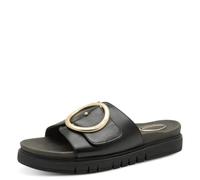 Tamaris Comfort Mules Femme Cuir élégantes, Black Nappa, 38 EU