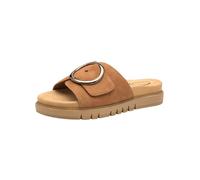 Tamaris Comfort Mules Femme Cuir élégantes, Cognac Suede, 37 EU