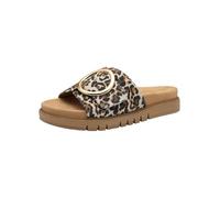 Tamaris Comfort Mules Femme Cuir élégantes, Leopard, 41 EU